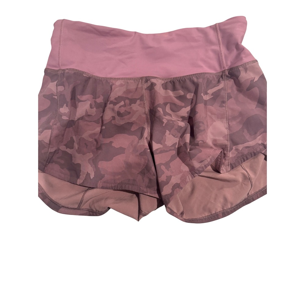 Lululemon Speed Up High Rise Shorts 2.5 Pink Camo Heritage 365 Camo Brier Rose